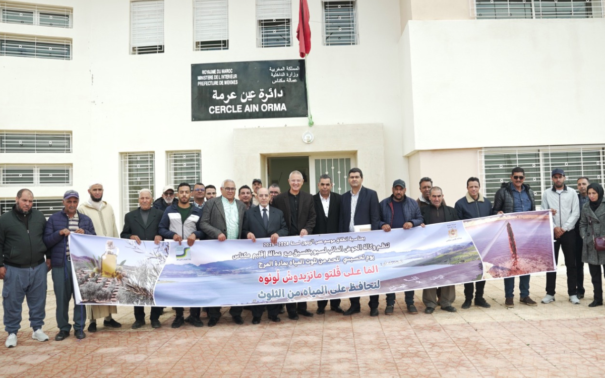 استمرار التعبئة بحوض سبو للتحسيس بالاقتصاد على الماء ومراقبة معاصر الزيتون