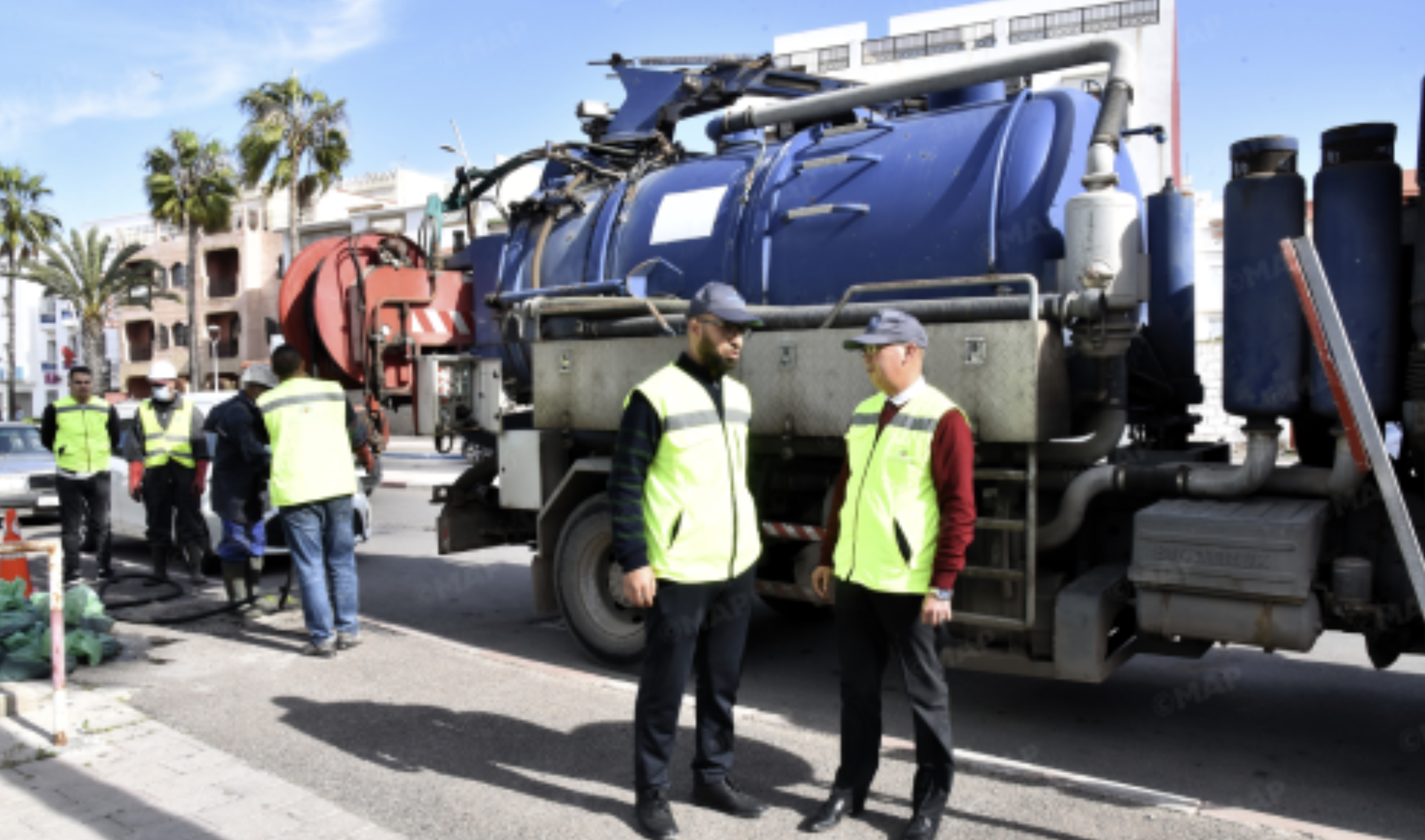 تعبئة ميدانية شاملة لمواجهة الاضطرابات الجوية وتصريف المياه بإقليم الصويرة 