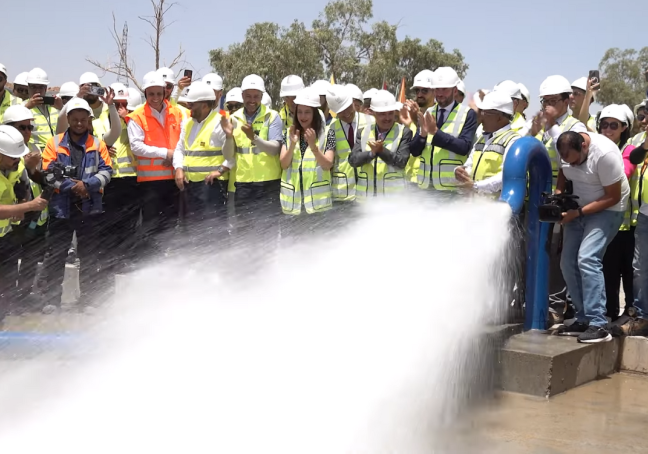 شركة “OCP Green Water” تنجح في تشغيل أنبوب لنقل المياه المُحَلَّاة من الجرف الأصفر إلى خريبكة
