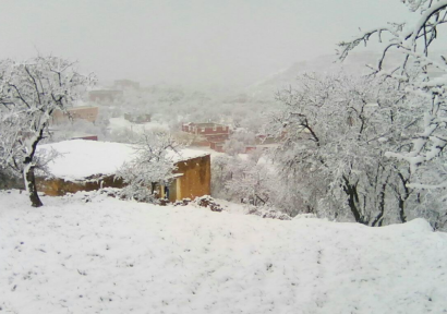 مقاييس التساقطات الثلجية خلال 24 ساعة الأخيرة