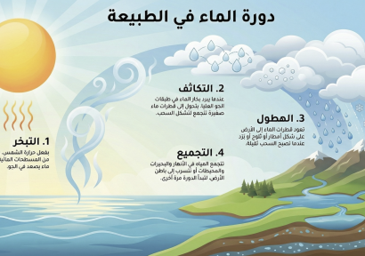 من التبخر إلى التساقطات.. كيف تُجدّد الطبيعة مواردها المائية في أربع مراحل متكاملة؟